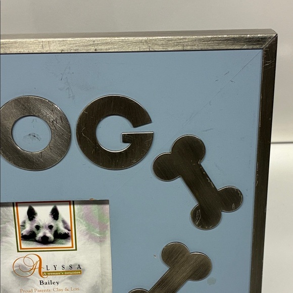 Blue and Silver Dog Picture Frame - Picture 4 of 6